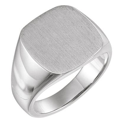 Square Signet Ring, 12 x 12 mm (9601)