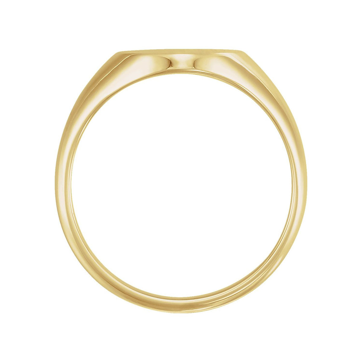 Oval Signet Ring, 14 x 10 mm