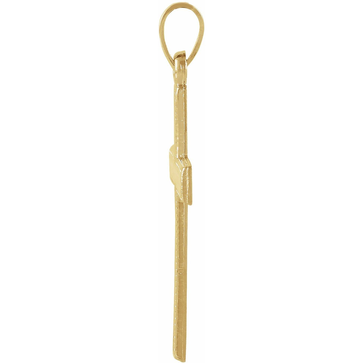 14K Yellow Gold 21x13. Cross Pendant