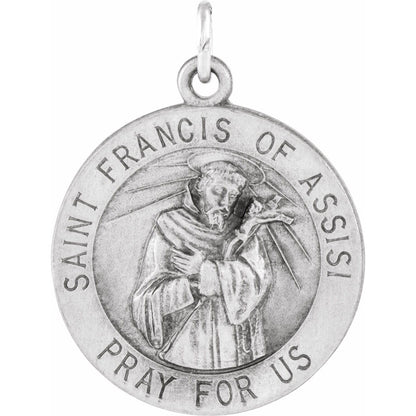 Round St. Francis of Assisi Medal