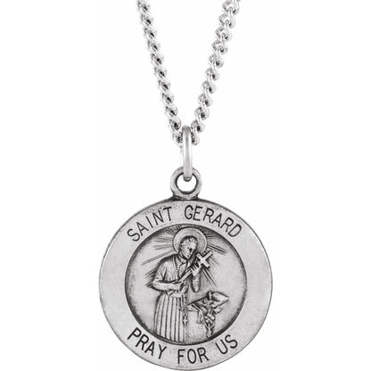 14K Yellow Gold St. Gerard Medal