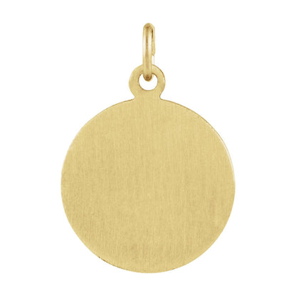 14K Yellow Gold St. Gerard Medal
