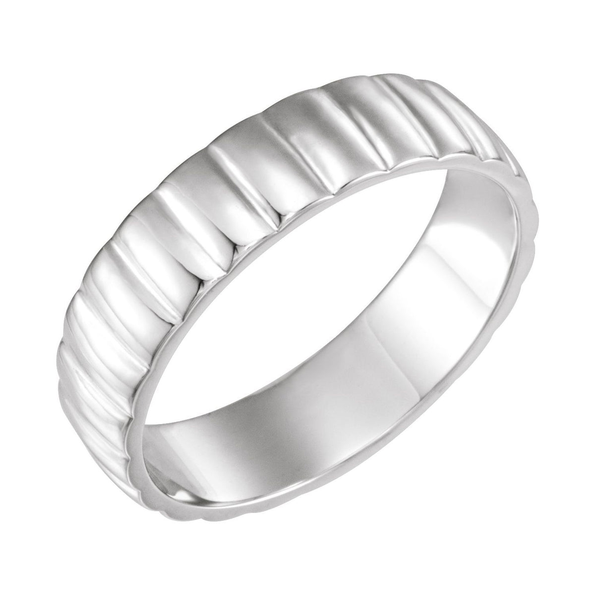 Grooved Half Round Band, 6 mm