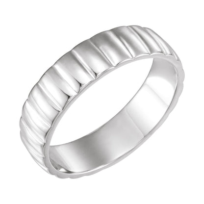 Grooved Half Round Band, 6 mm