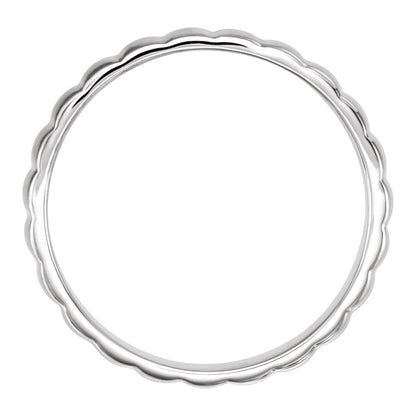 Grooved Half Round Band, 6 mm