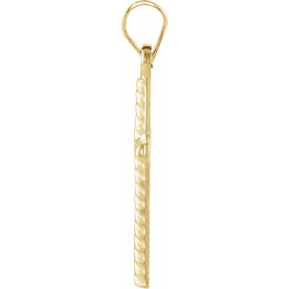 Cross Pendant, 12.3 x 8.5 mm