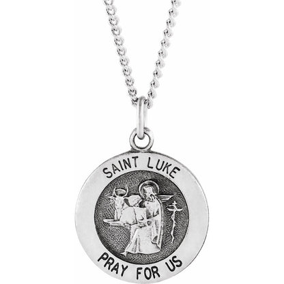 Sterling Silver St. Luke Medal