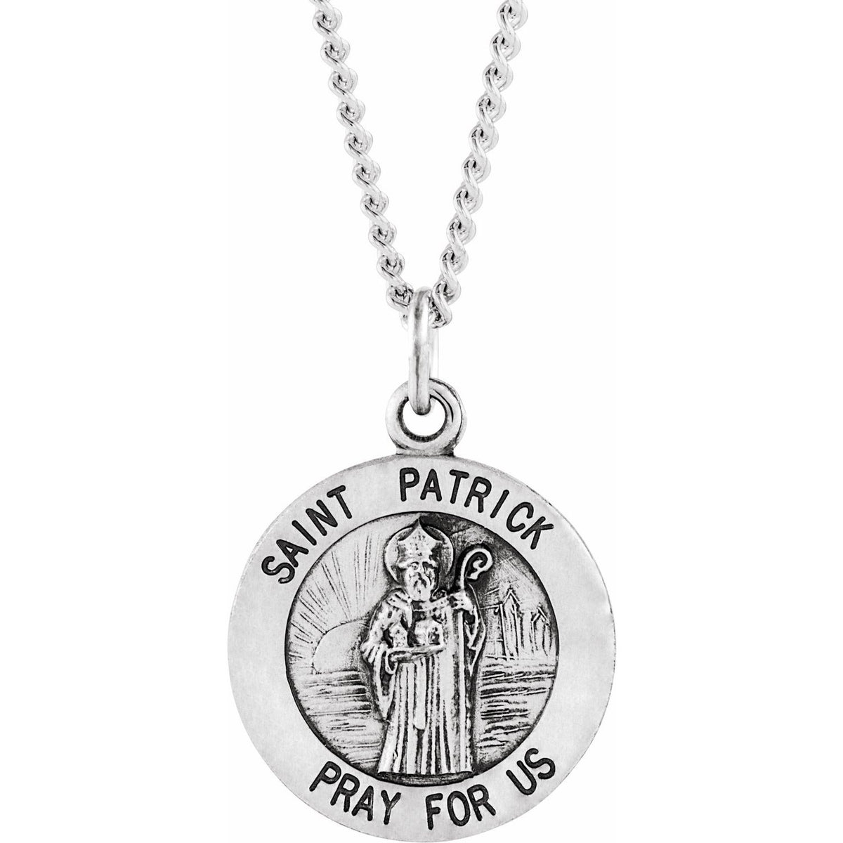 Sterling Silver St. Patrick Medal
