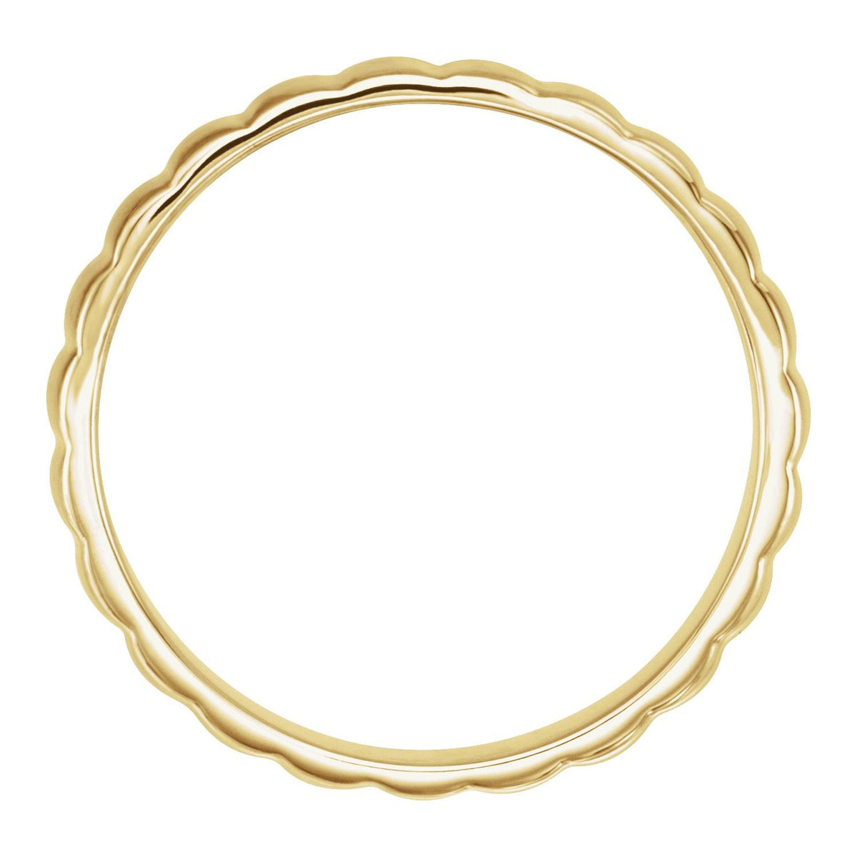 Grooved Half Round Band, 6 mm