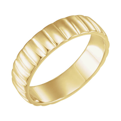 Grooved Half Round Band, 6 mm