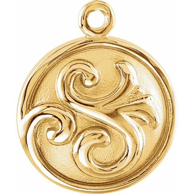 14K Yellow Gold Vintage-Inspired Dangle