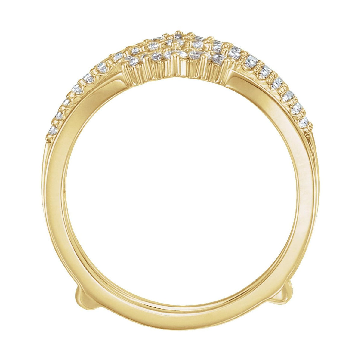1/2 CTW Natural Diamond Ring Guard, Style 4