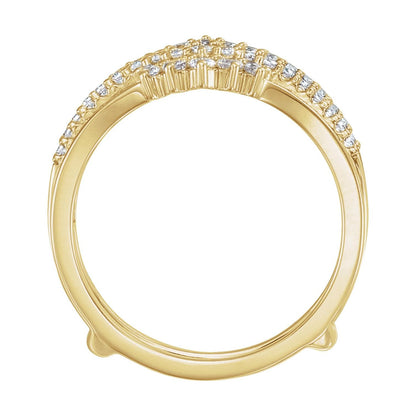 1/2 CTW Natural Diamond Ring Guard, Style 4