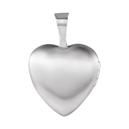 Sterling Silver Heart Locket with Cross