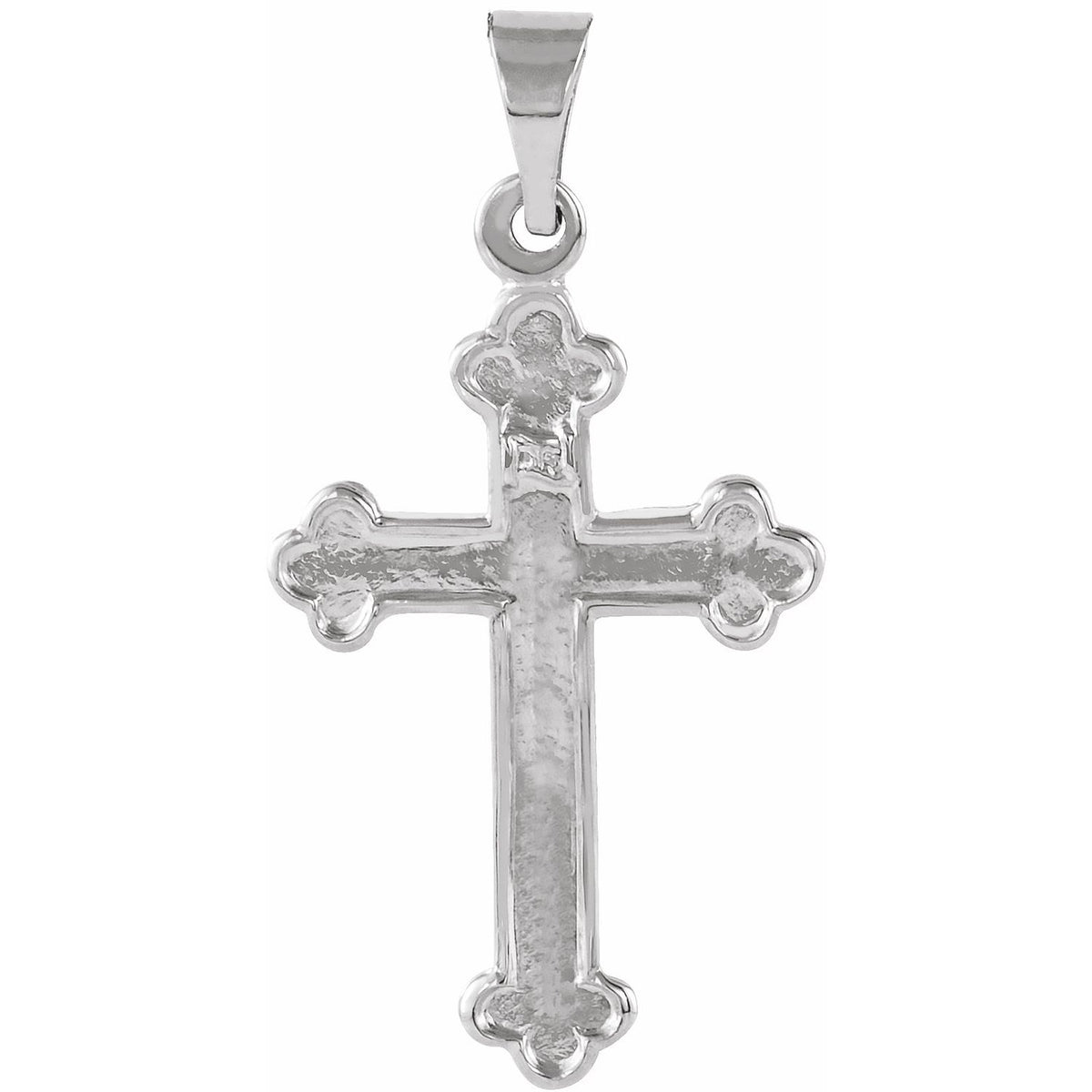 14K Yellow Gold 18.5x12. Cross Pendant