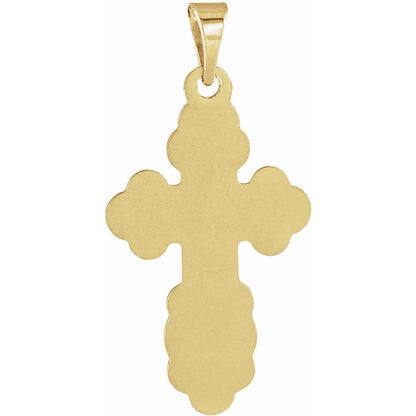26x17 mm Orthodox Cross Pendant