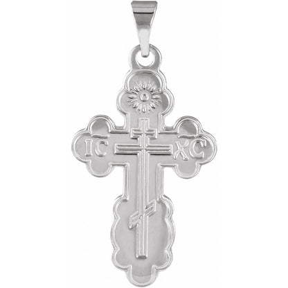 19x13 mm Orthodox Cross Pendant