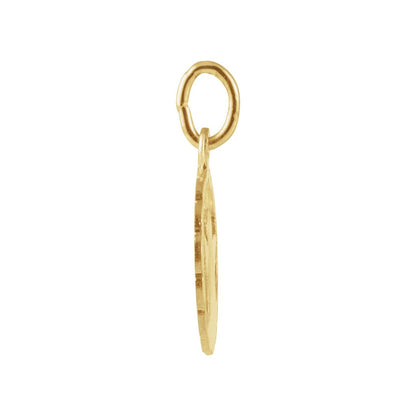 14K Yellow Gold Angel Pendant