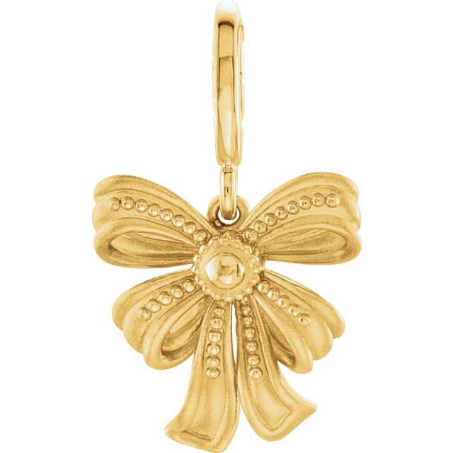 Vintage-Inspired Bow Charm/Pendant