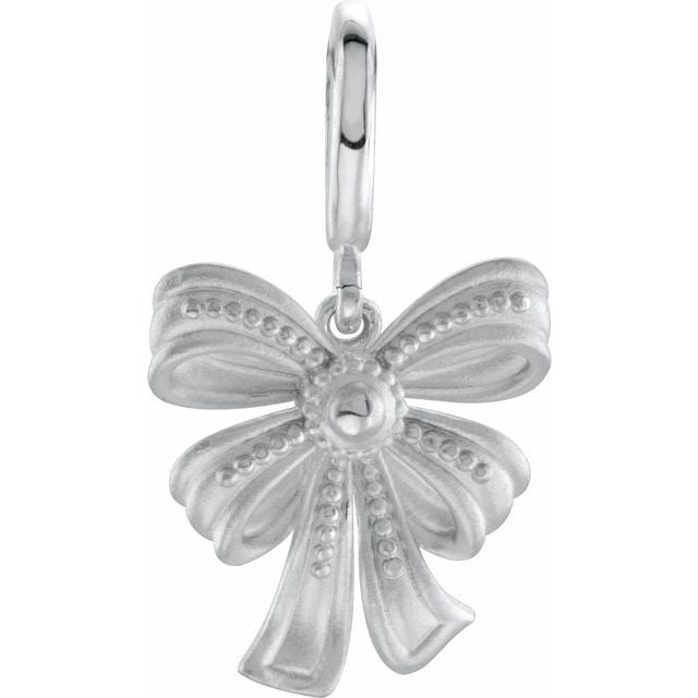 Vintage-Inspired Bow Charm/Pendant