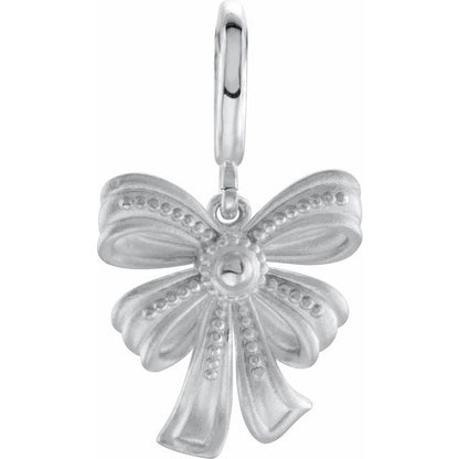 Vintage-Inspired Bow Charm/Pendant