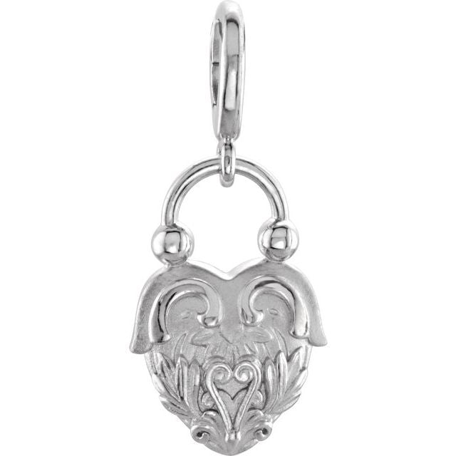 Vintage-Inspired Heart Charm/Pendant
