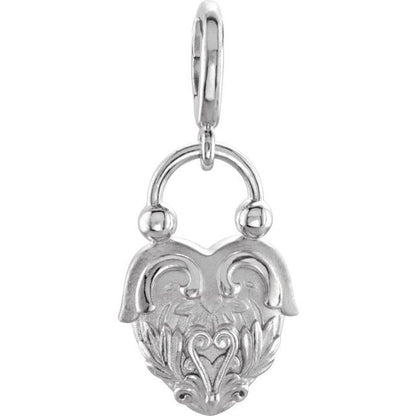 Vintage-Inspired Heart Charm/Pendant