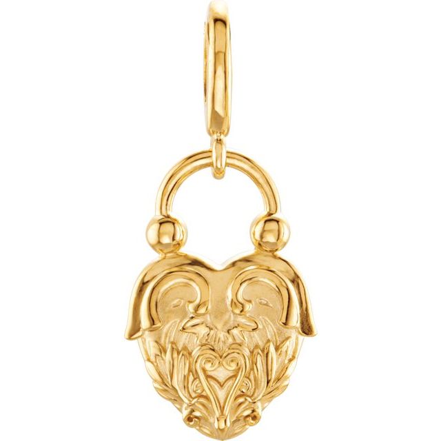 Vintage-Inspired Heart Charm/Pendant