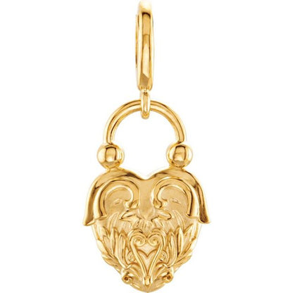 Vintage-Inspired Heart Charm/Pendant
