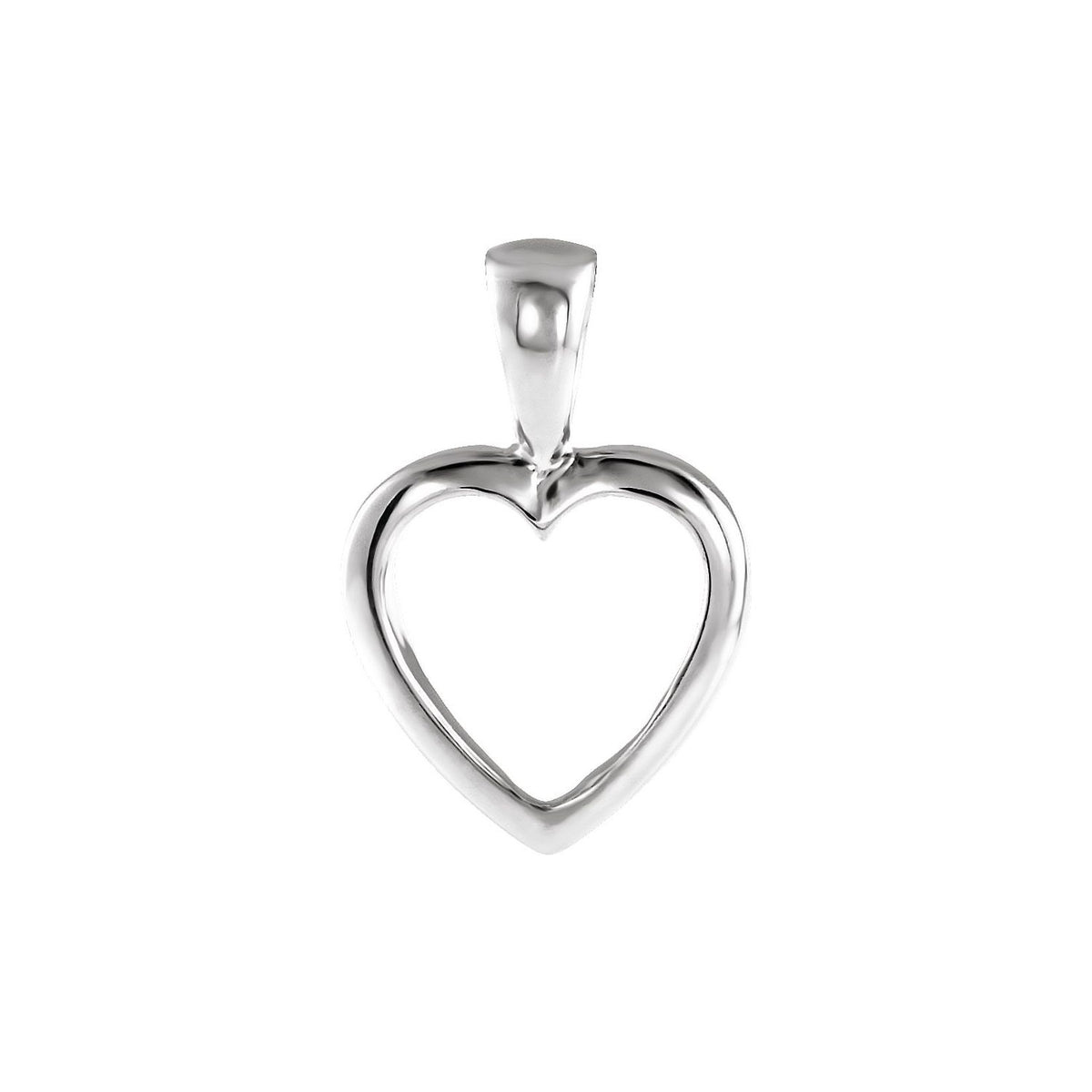 15x10 mm Open Heart Pendant