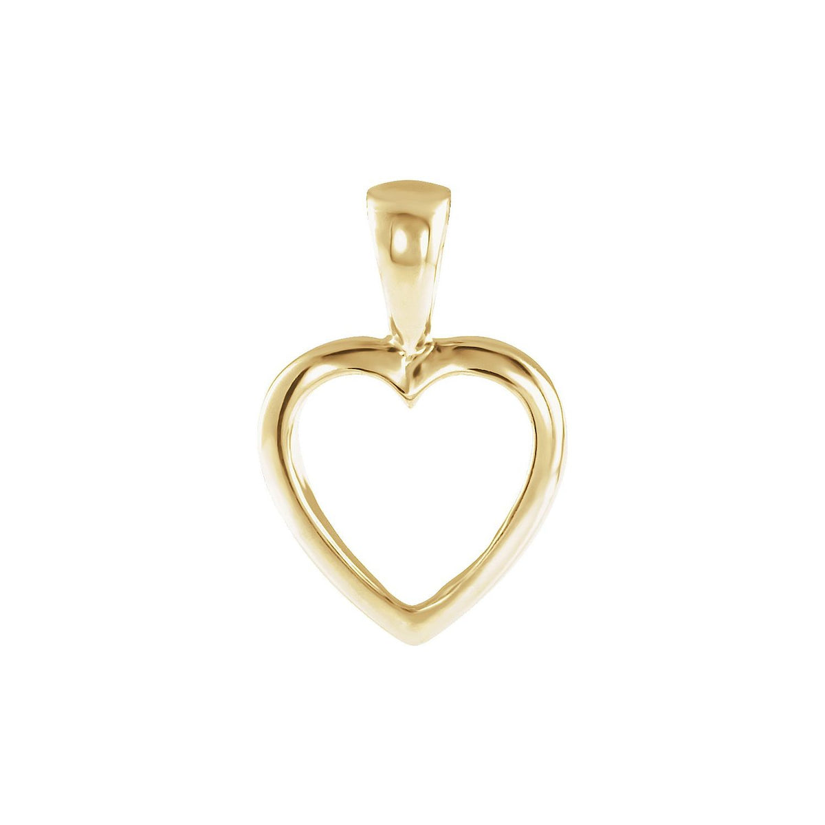 15x10 mm Open Heart Pendant
