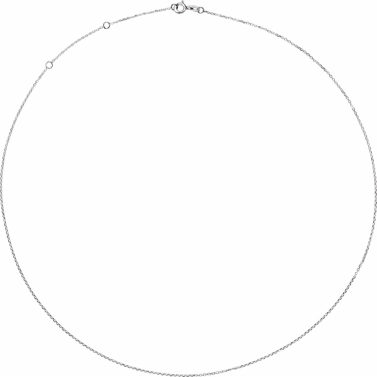 Adjustable Diamond-Cut Cable 16-18" Chain