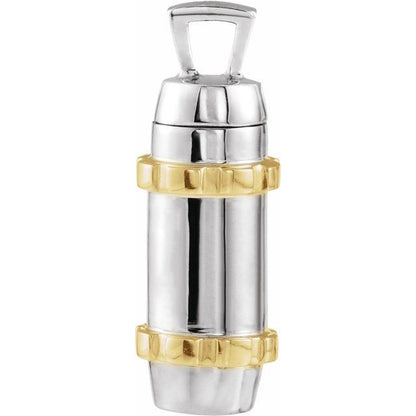 30.2x10.7 mm Cylinder Ash Holder Pendant