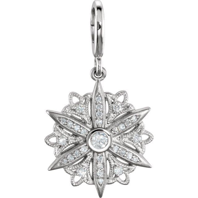 1/3 CTW Natural Diamond Charm/Pendant