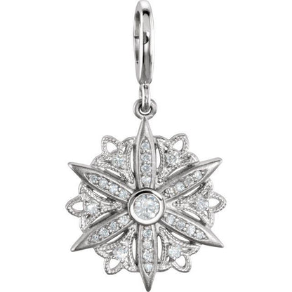 1/3 CTW Natural Diamond Charm/Pendant