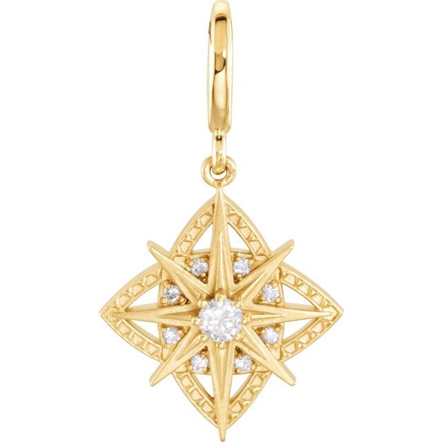 1/6 CTW Natural Diamond Charm/Pendant