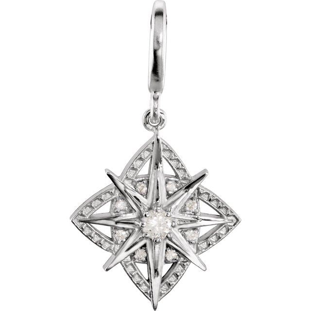 1/6 CTW Natural Diamond Charm/Pendant