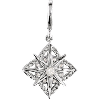 1/6 CTW Natural Diamond Charm/Pendant
