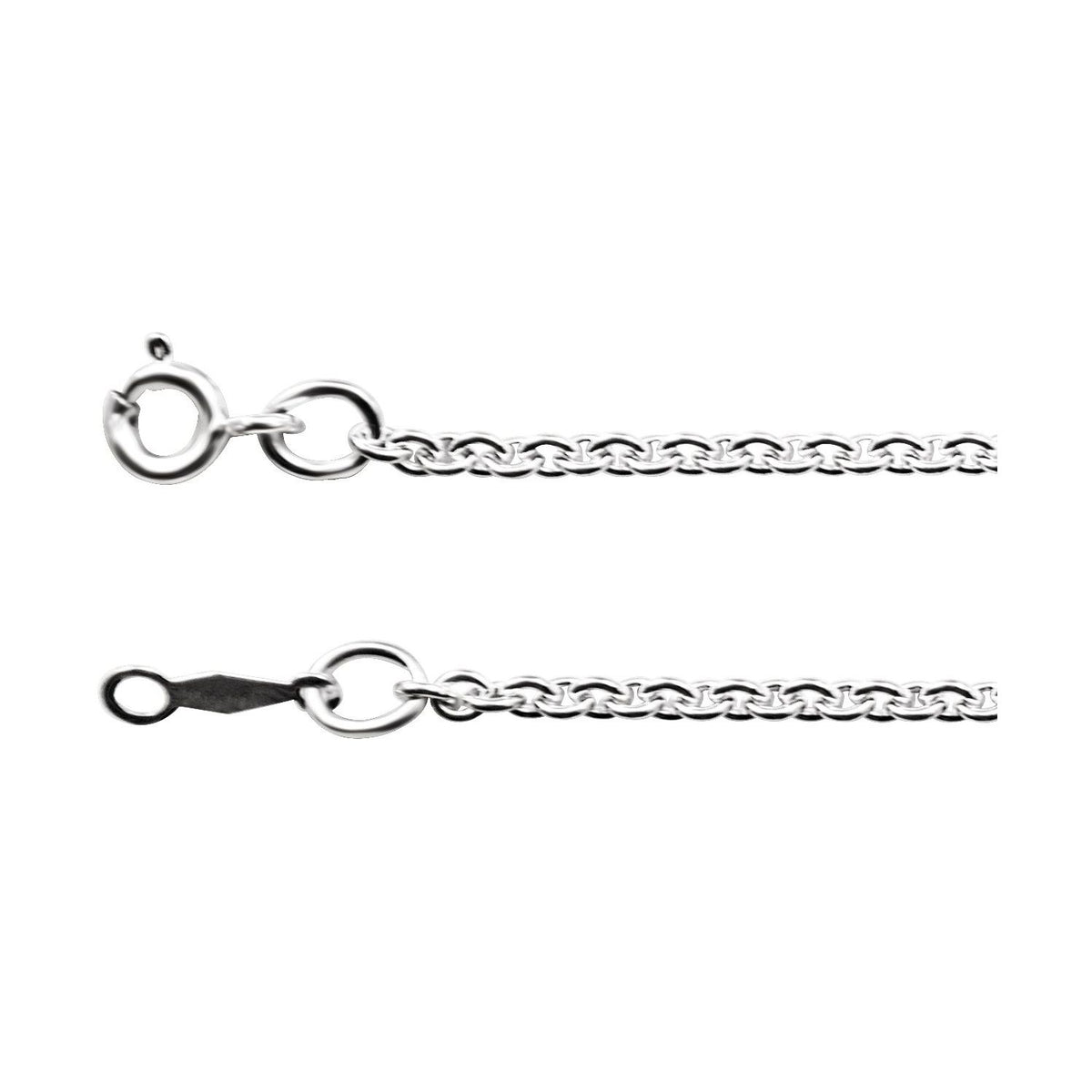 Sterling Silver Cable 16" Chain (CH1039)
