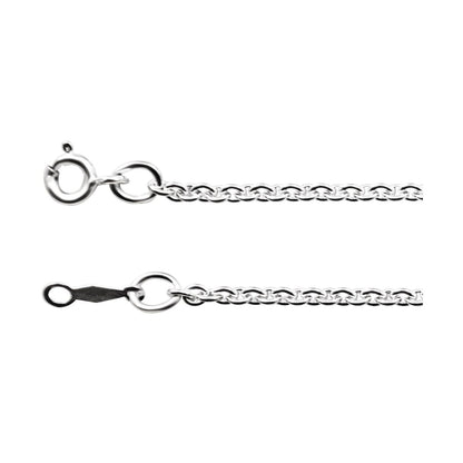 Sterling Silver Cable 16" Chain (CH1039)