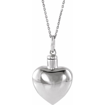 Heart Ash Holder 18" Necklace