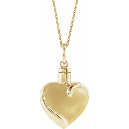 Heart Ash Holder 18" Necklace