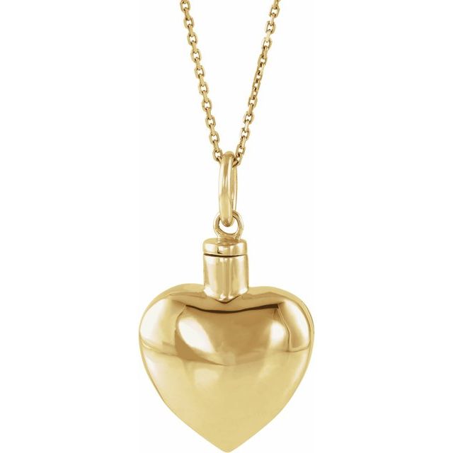 Heart Ash Holder 18" Necklace