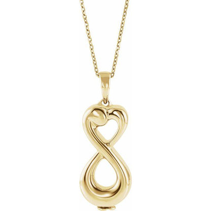Infinite Love Ash Holder 18" Necklace