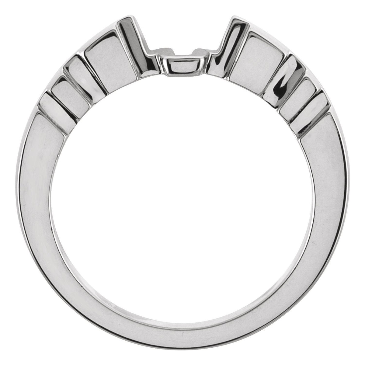 14K White Gold Matching Band