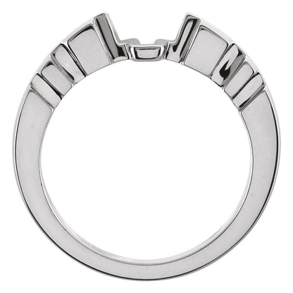 14K White Gold Matching Band