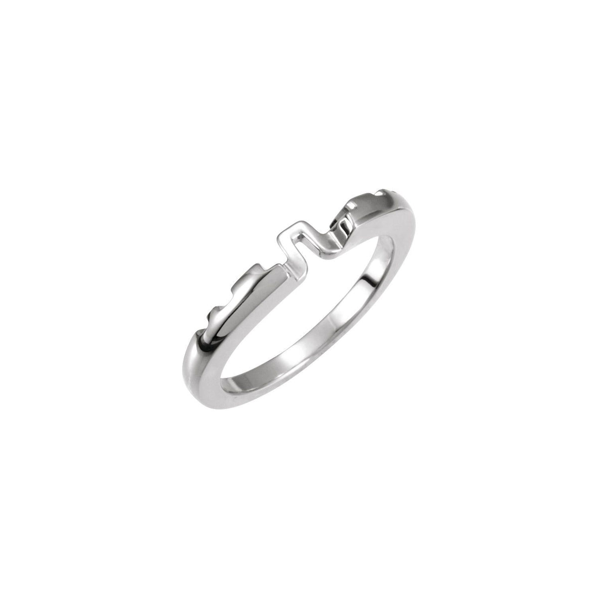 14K White Gold Matching Band