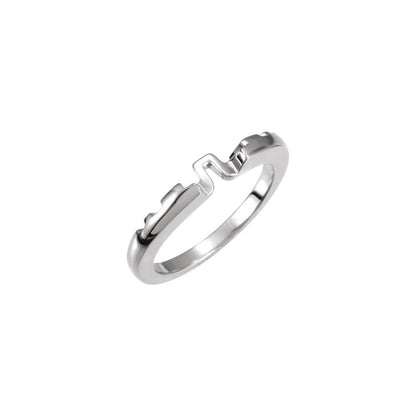 14K White Gold Matching Band