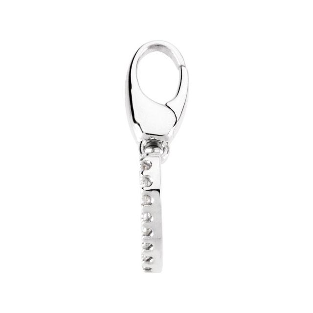 .08 CTW Natural Diamond Heart Charm/Pendant