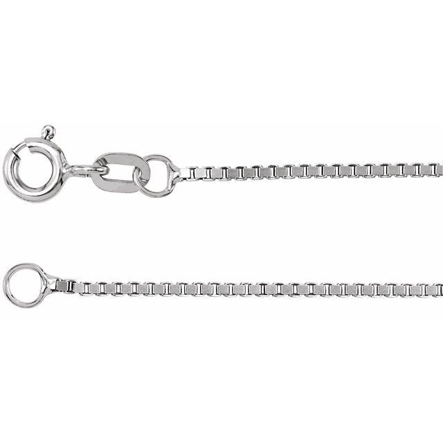 Sterling Silver Box 24" Chain, 1 mm — 3.36 g
